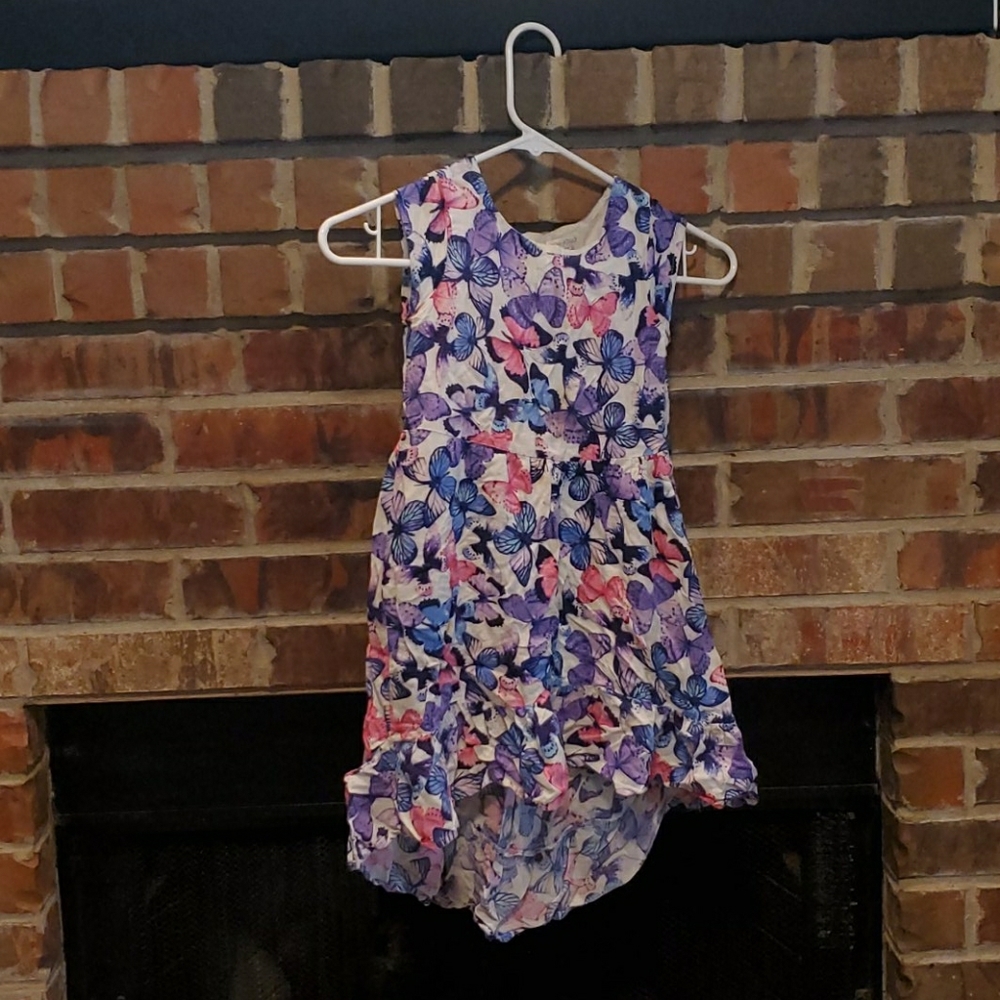 Kids Butterfly High Lo Dress